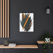 Teal Ember Surge Abstract Wall Art & Canvas Prints