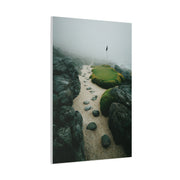 Coastal Mist Golf Green Minimal Wall Art & Canvas Print