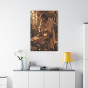 Jesus the Carpenter Workshop Scene Wall Art & Canvas Print