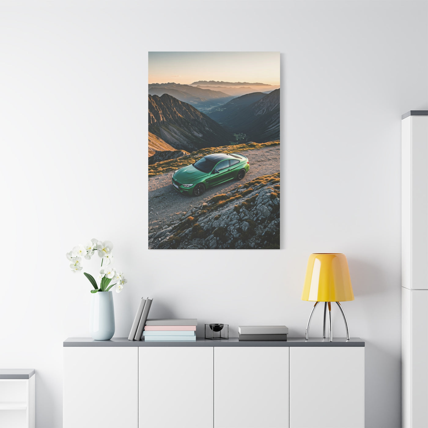BMW M4 Hilltop Overlook Performance Wall Art & Canvas Prints