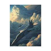 Skyborn Jet Through Cloud Kingdom Wall Art & Canvas Prints