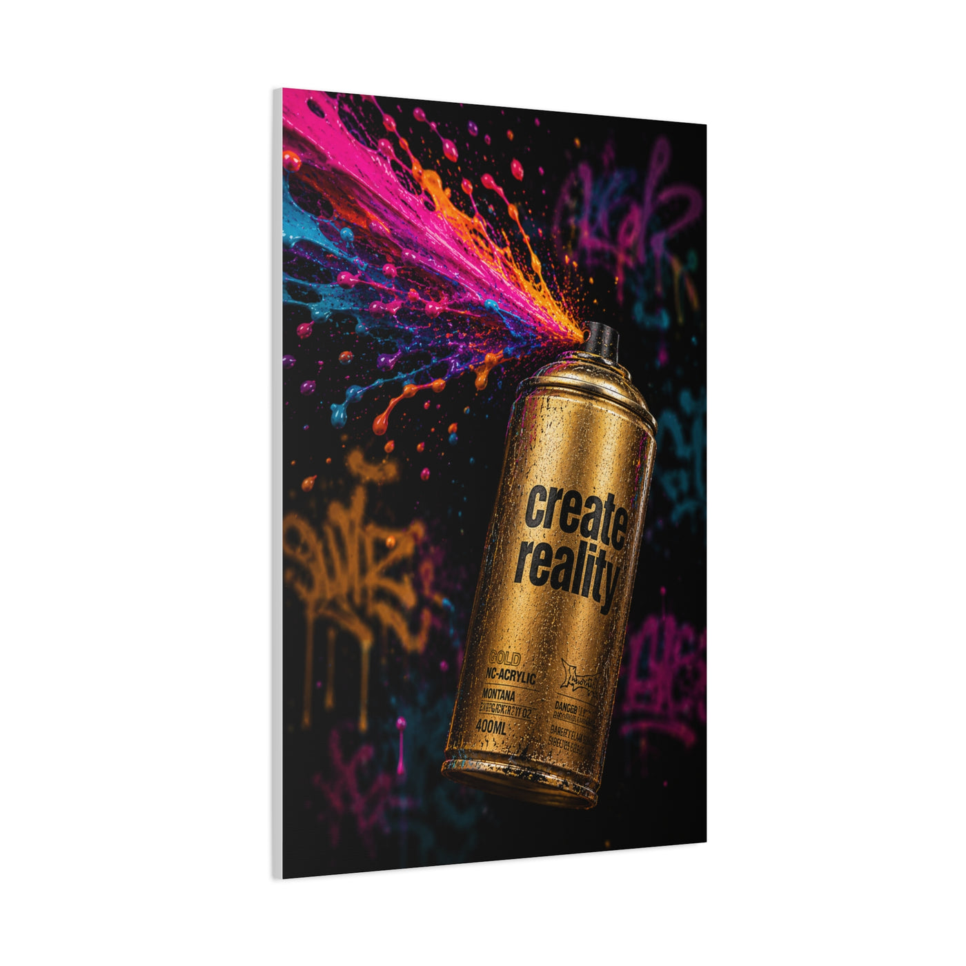 Urban Spray Burst Graffiti Street Wall Art & Canvas Print