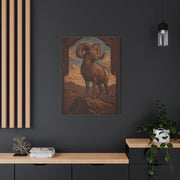 Hand Tooled Bighorn Sheep Southwest Wall Art & Canvas Print