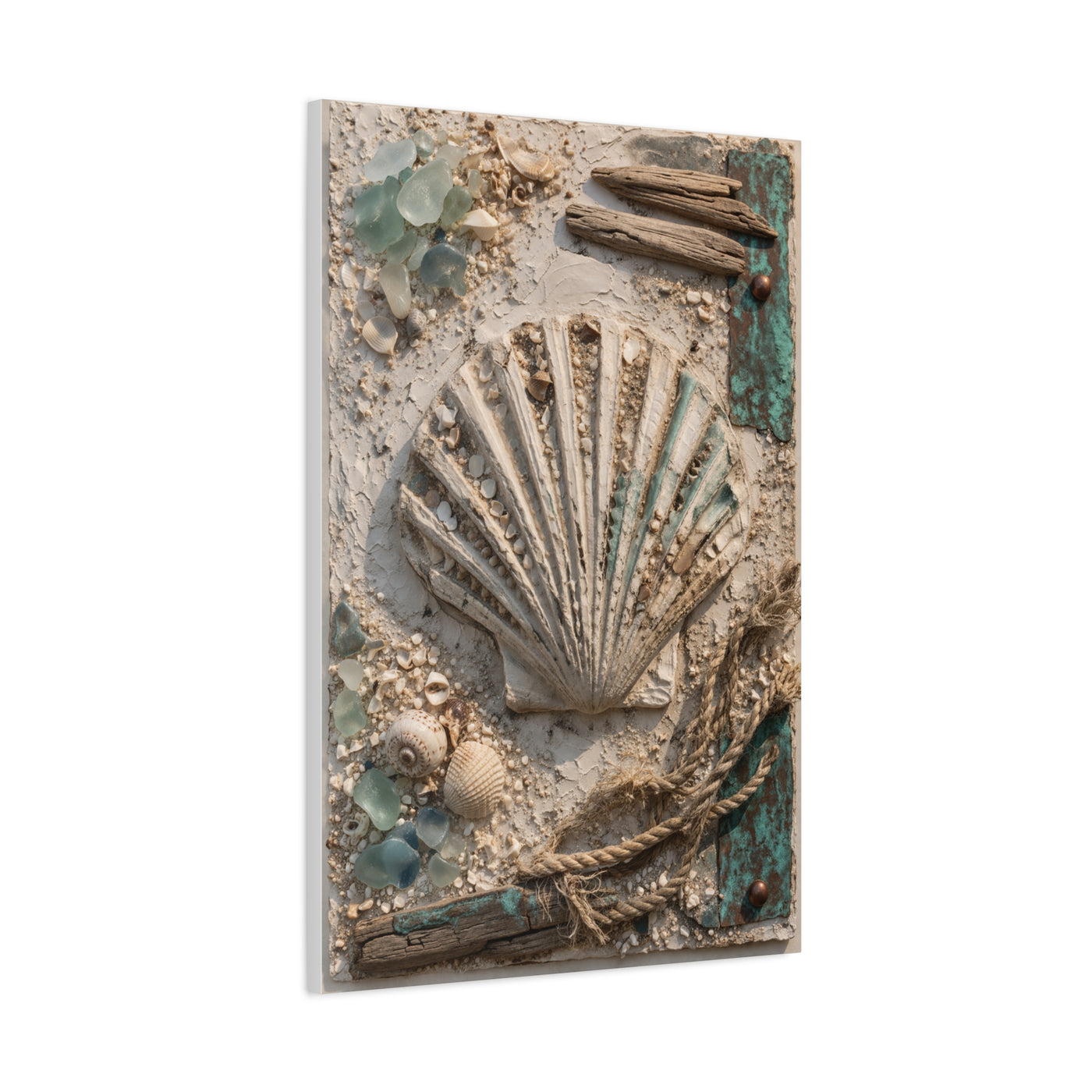 Coastal Shell Relief Composition Wall Art & Canvas Print