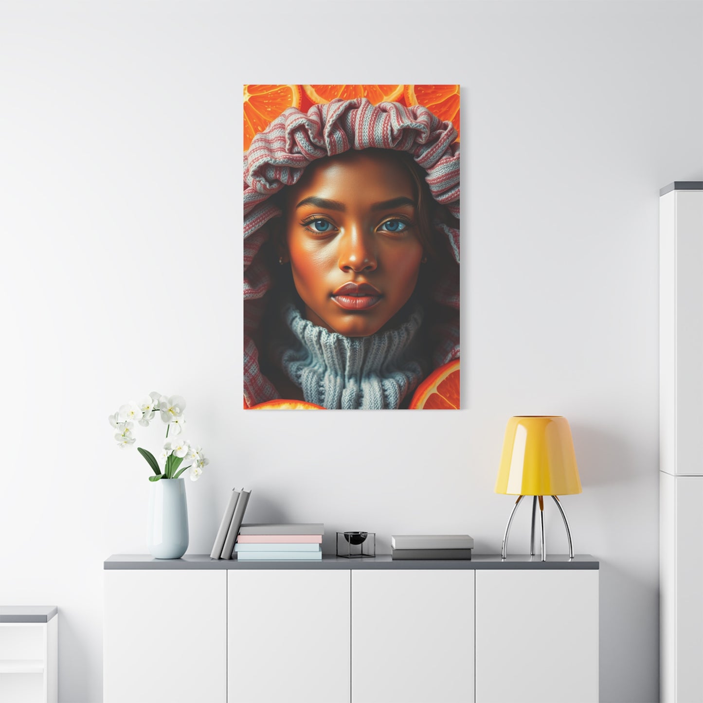 Radiant Apricot Impression Wall Art & Canvas Print