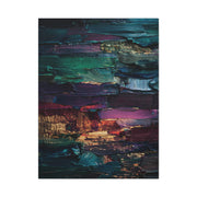Jewel Tone Textured Abstract Gallery Painting Wall Art & Canvas Print