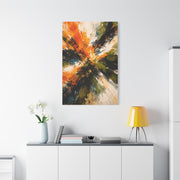 Radiant Orange Explosion Abstract Wall Art & Canvas Print