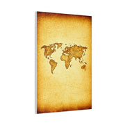 Sepia Continent Map Wall Art & Canvas Prints