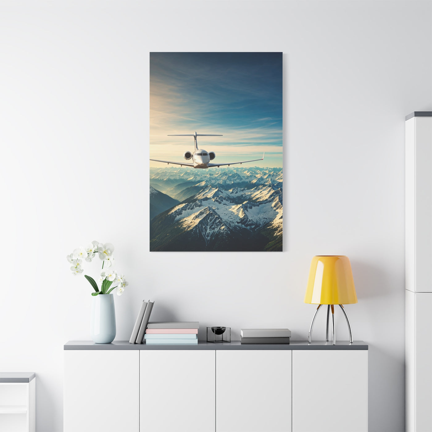 Mountain Summit Jet Journey Wall Art & Canvas Prints