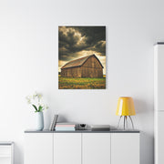 Weathered Barn Under Gathering Storm Wall Art & Canvas Prints