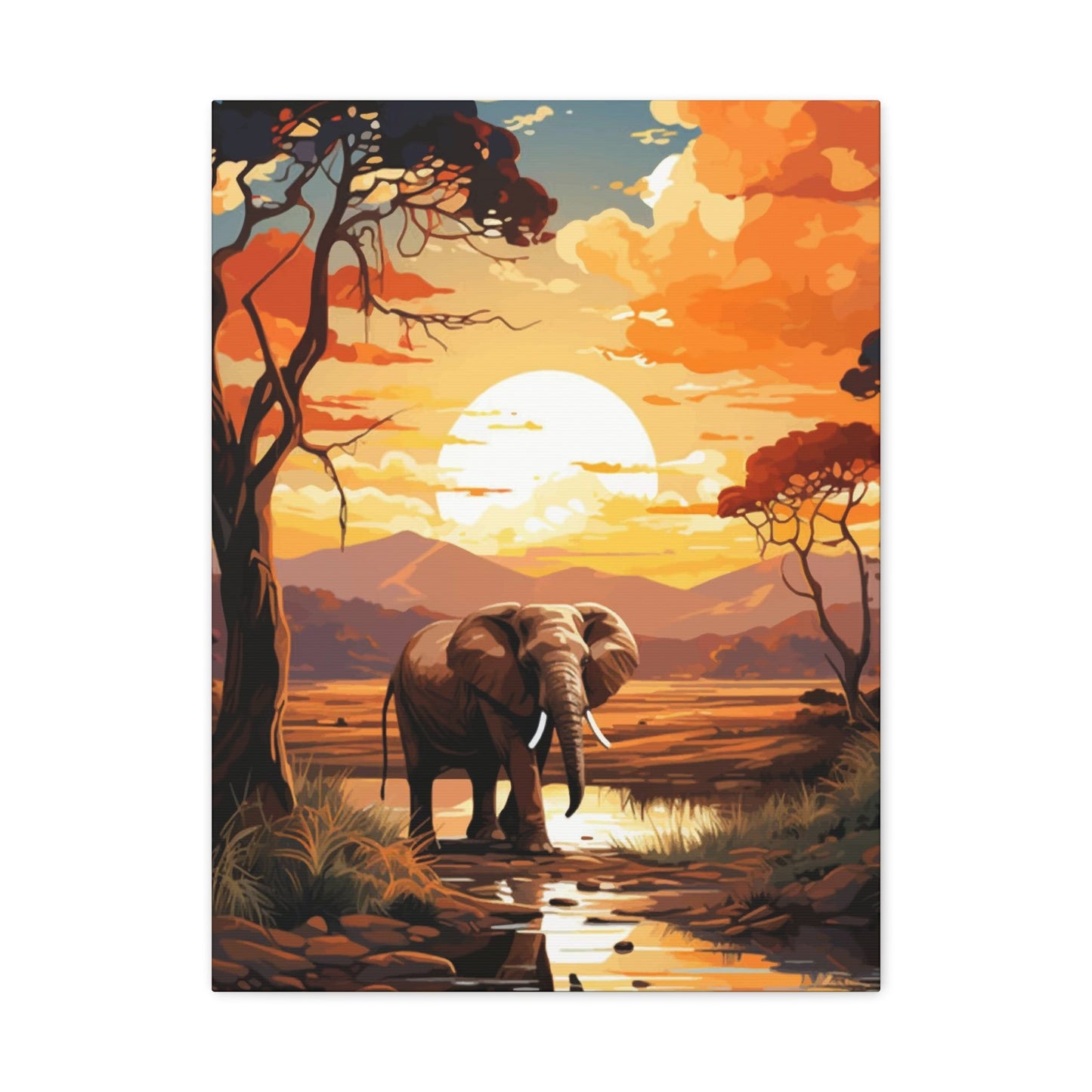 Elephant in Africa Wall Art & Canvas Prints