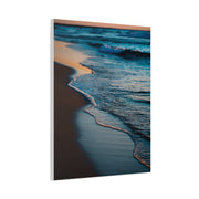 Gentle Sunset Waves on Quiet Shoreline Wall Art & Canvas Print