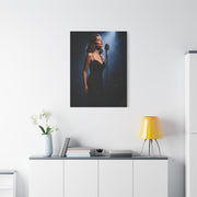 Jazz Vocalist Spotlight Elegance Wall Art & Canvas Print