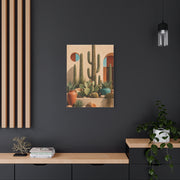 Desert Modern Cactus Garden Southwest Wall Art & Canvas Print