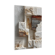 Minimal Plaster Block Assemblage Wall Art & Canvas Print
