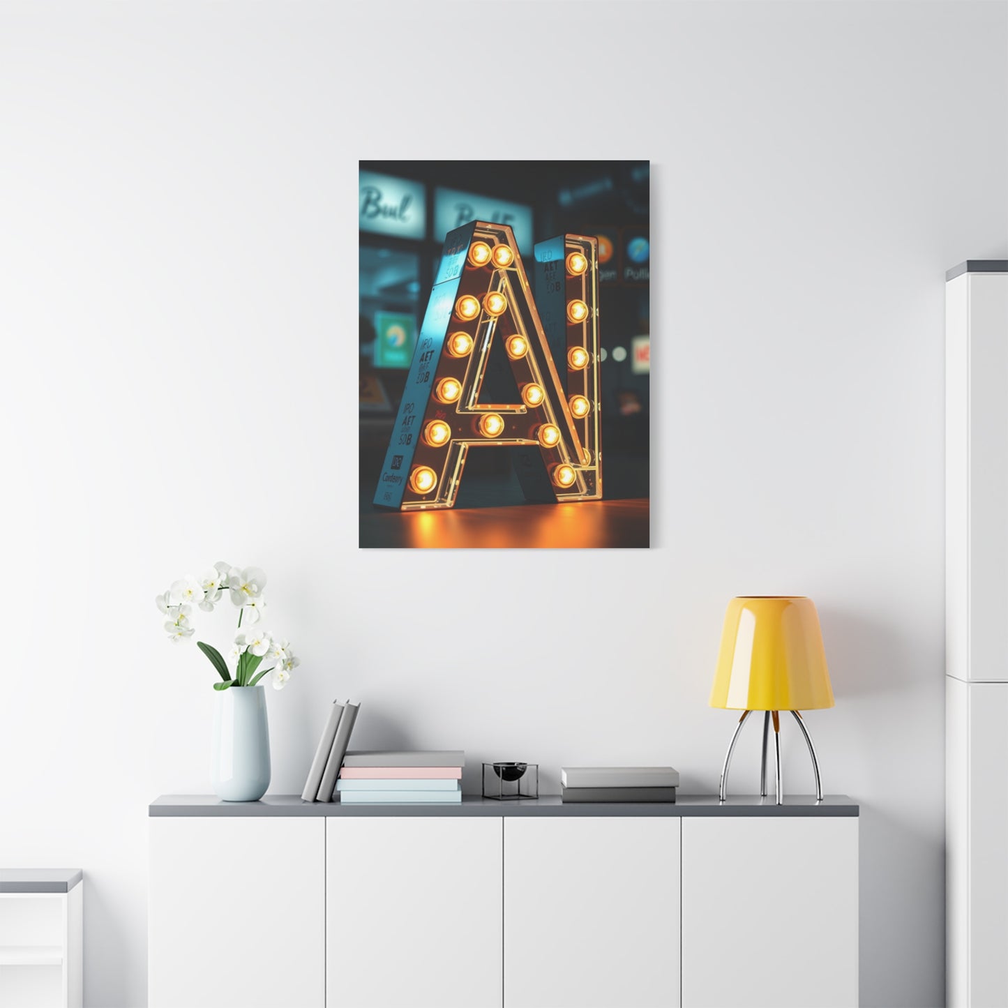 Masterpiece A Alphabet & Letter Art Vision Wall Art & Canvas Print