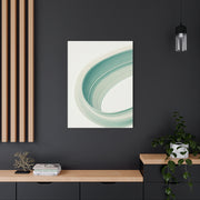 Teal Curve Minimal Abstract Wall Art & Canvas Prints