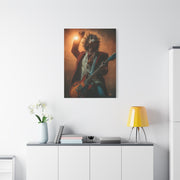 Guitarist in Spotlight Energy Wall Art & Canvas Print
