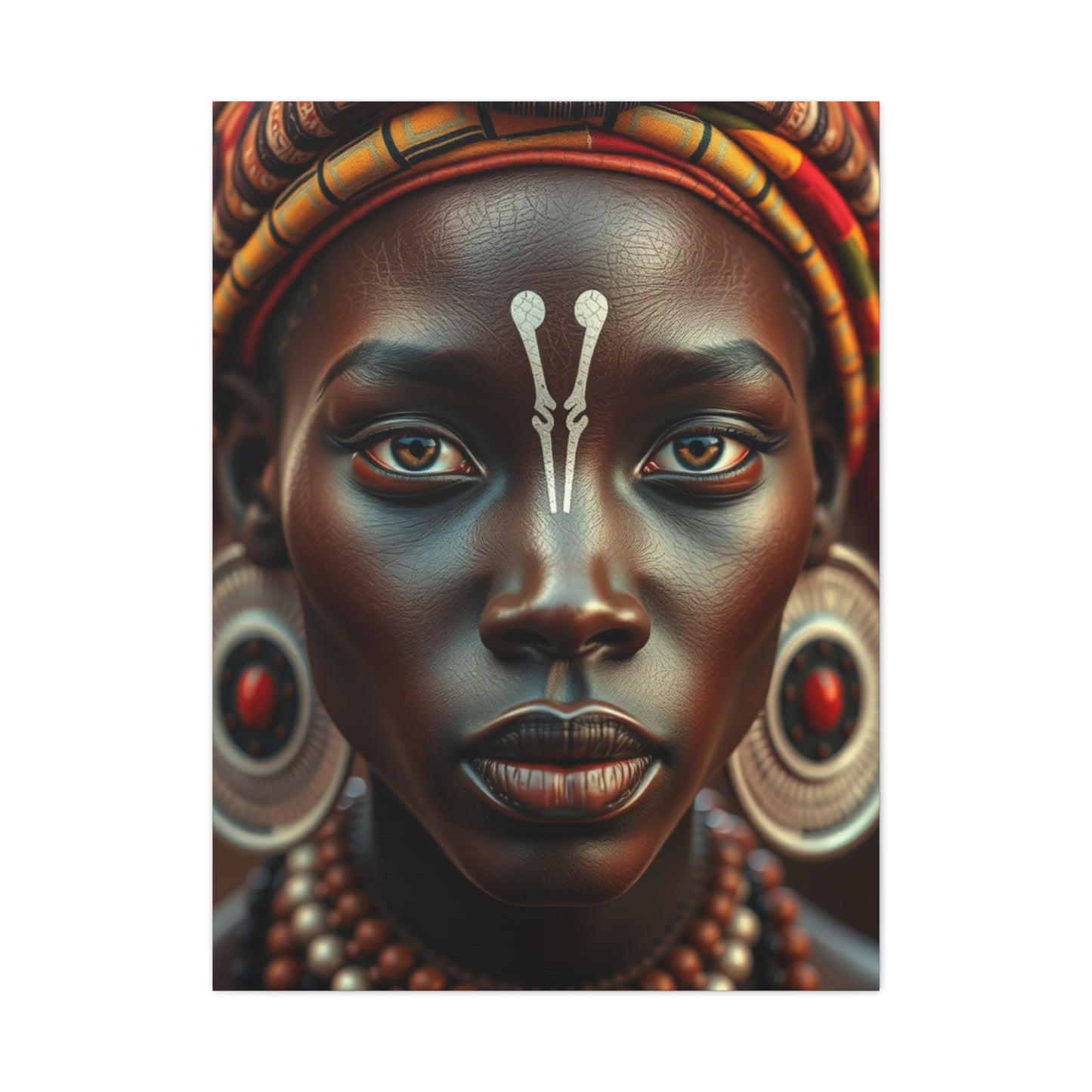 Gilded Ethnic Essence Artwork Wall Art & Canvas Print