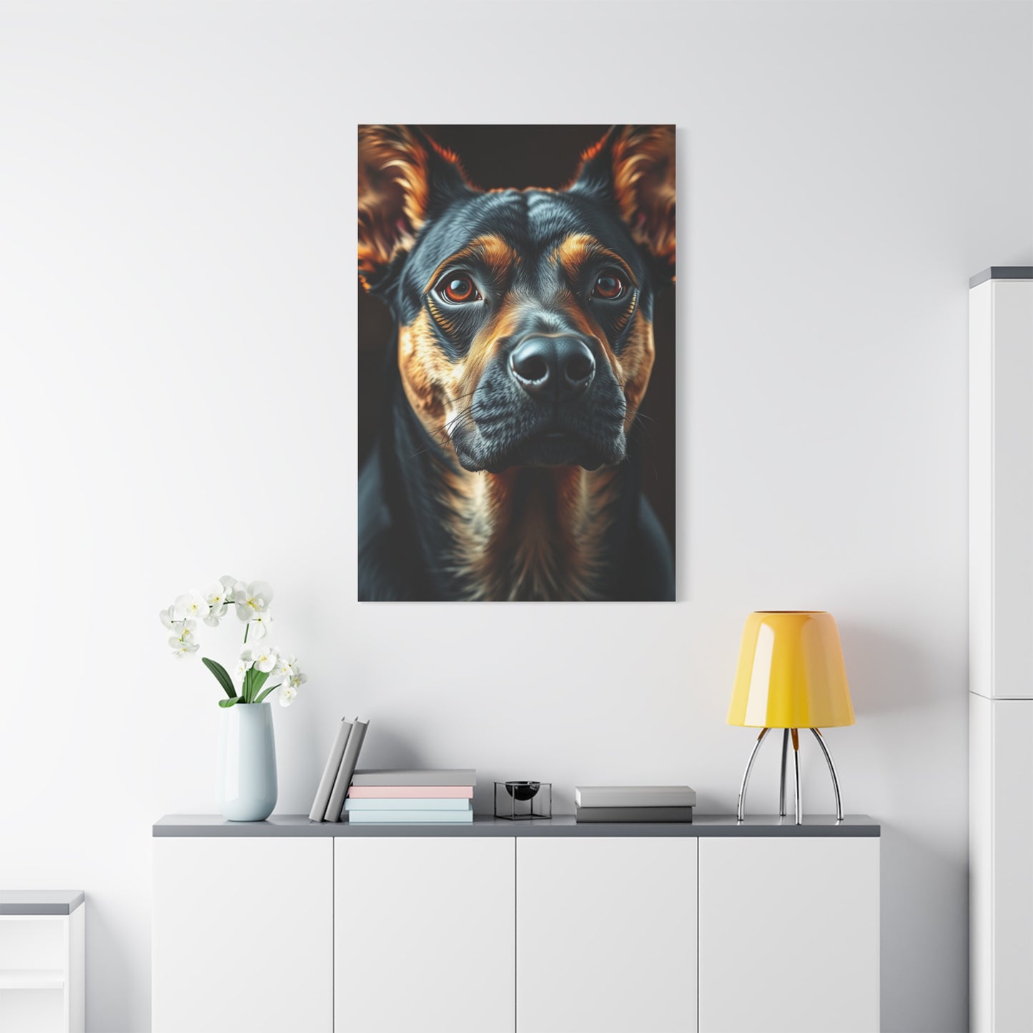 Elite Black and Tan Art Vision Wall Art & Canvas Print
