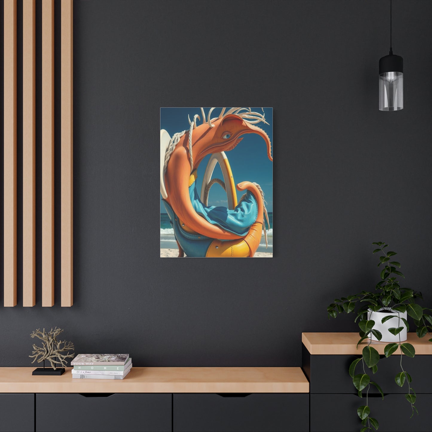Serene Shoreline Masterpiece Wall Art & Canvas Print