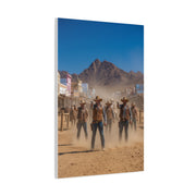 Frontier Gunslingers Western Street Standoff Wall Art & Canvas Print
