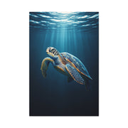 Sea Turtle Beneath Ocean Light Wall Art & Canvas Prints