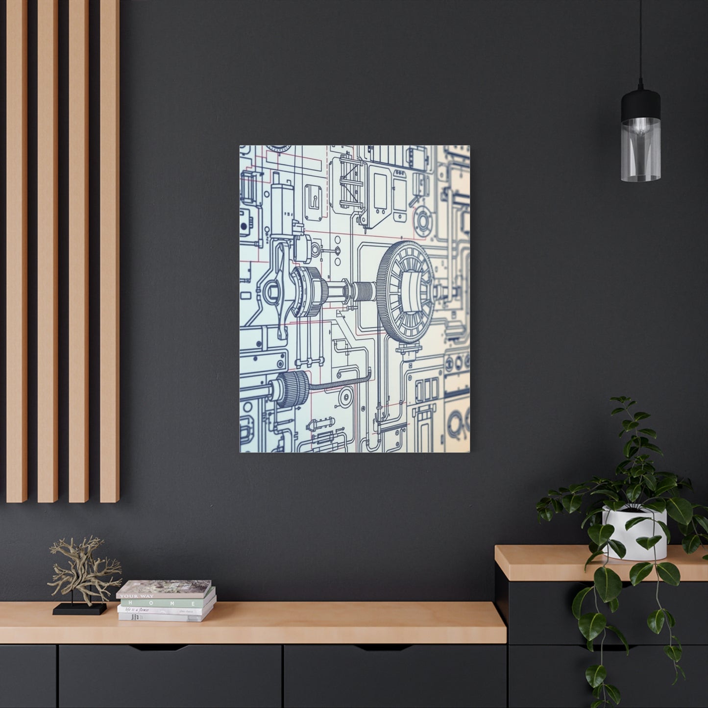 Elite Engineering & Machinery Blueprints Art Vision Wall Art & Canvas Print