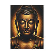 Golden Calm Buddha Portrait Wall Art & Canvas Prints