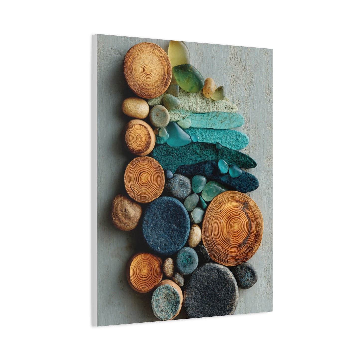 Driftwood and Sea Stone Abstract Wall Art & Canvas Print