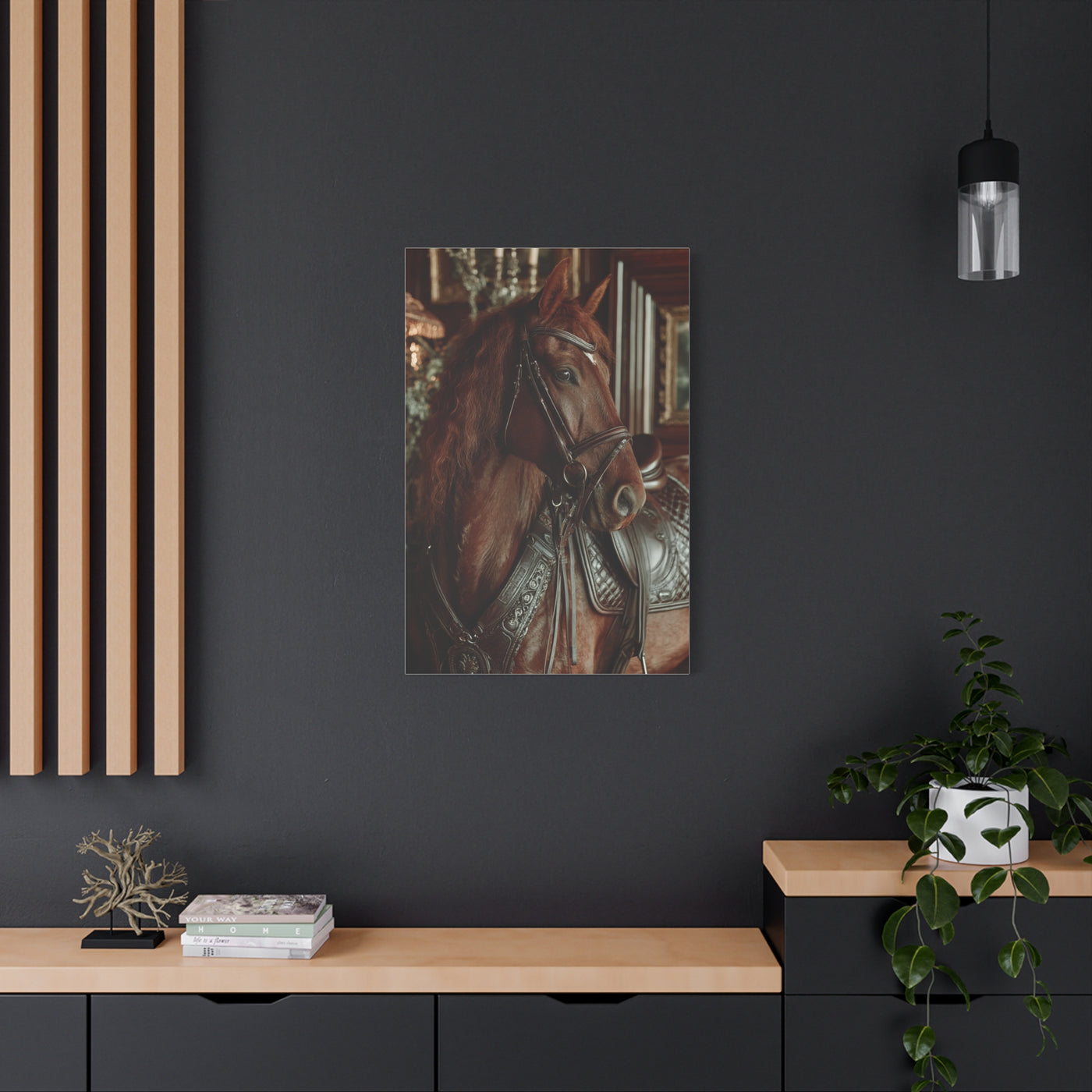 Regal Saddle Horse Portrait Wall Art & Canvas Print