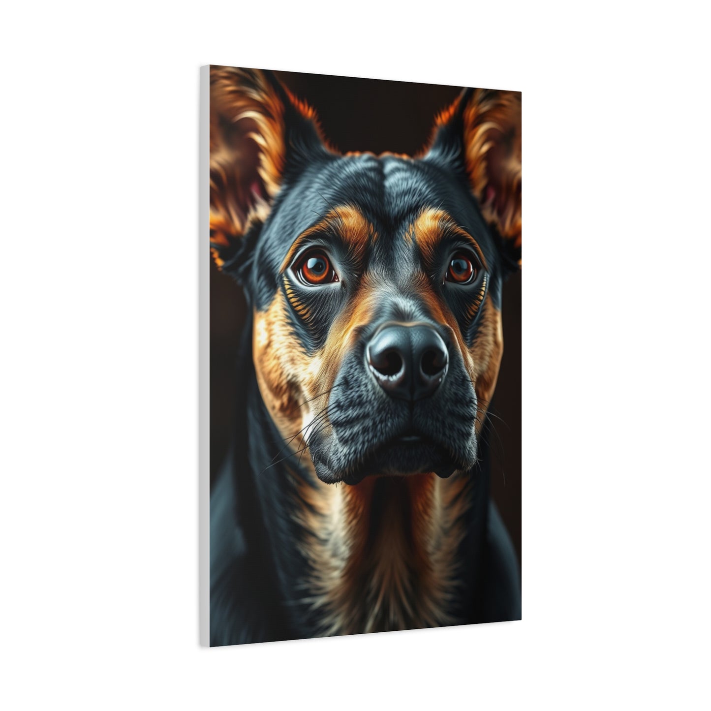 Elite Black and Tan Art Vision Wall Art & Canvas Print