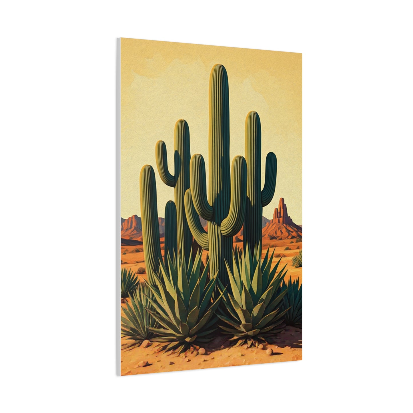 Southwestern Desert Cactus Garden Wall Art & Canvas Prints