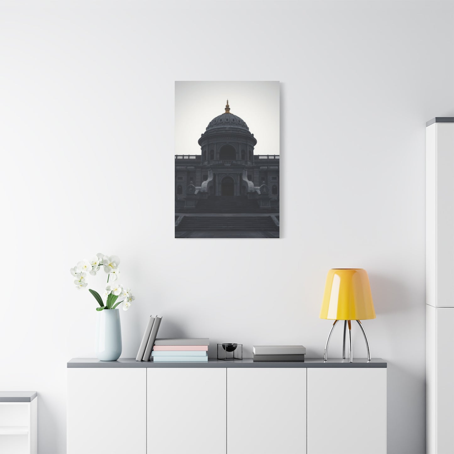 Gray & White Art Canvas Art 5 Wall Art & Canvas Print
