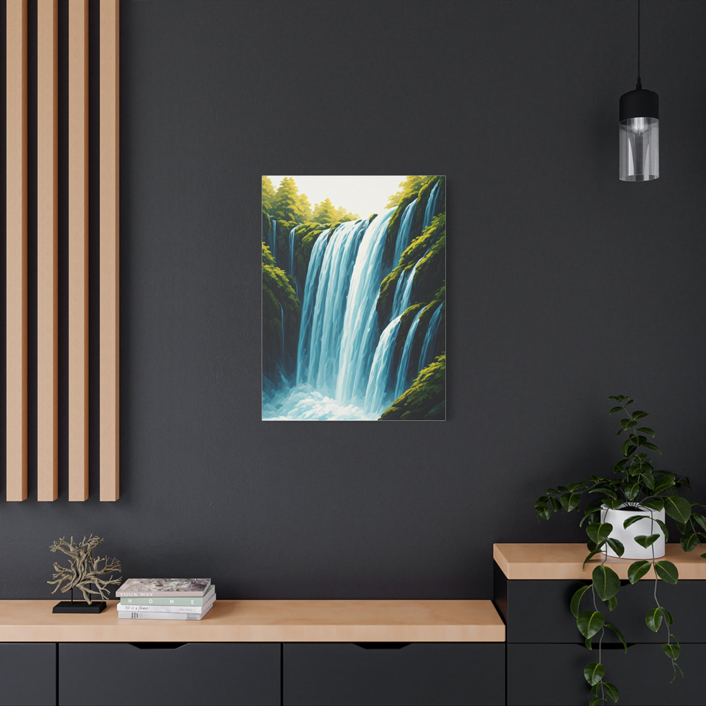 Lush Forest Waterfall Wall Art & Canvas Prints