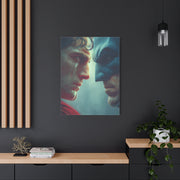 Batman vs Superman Intense Close-Up Poster Wall Art & Canvas Print