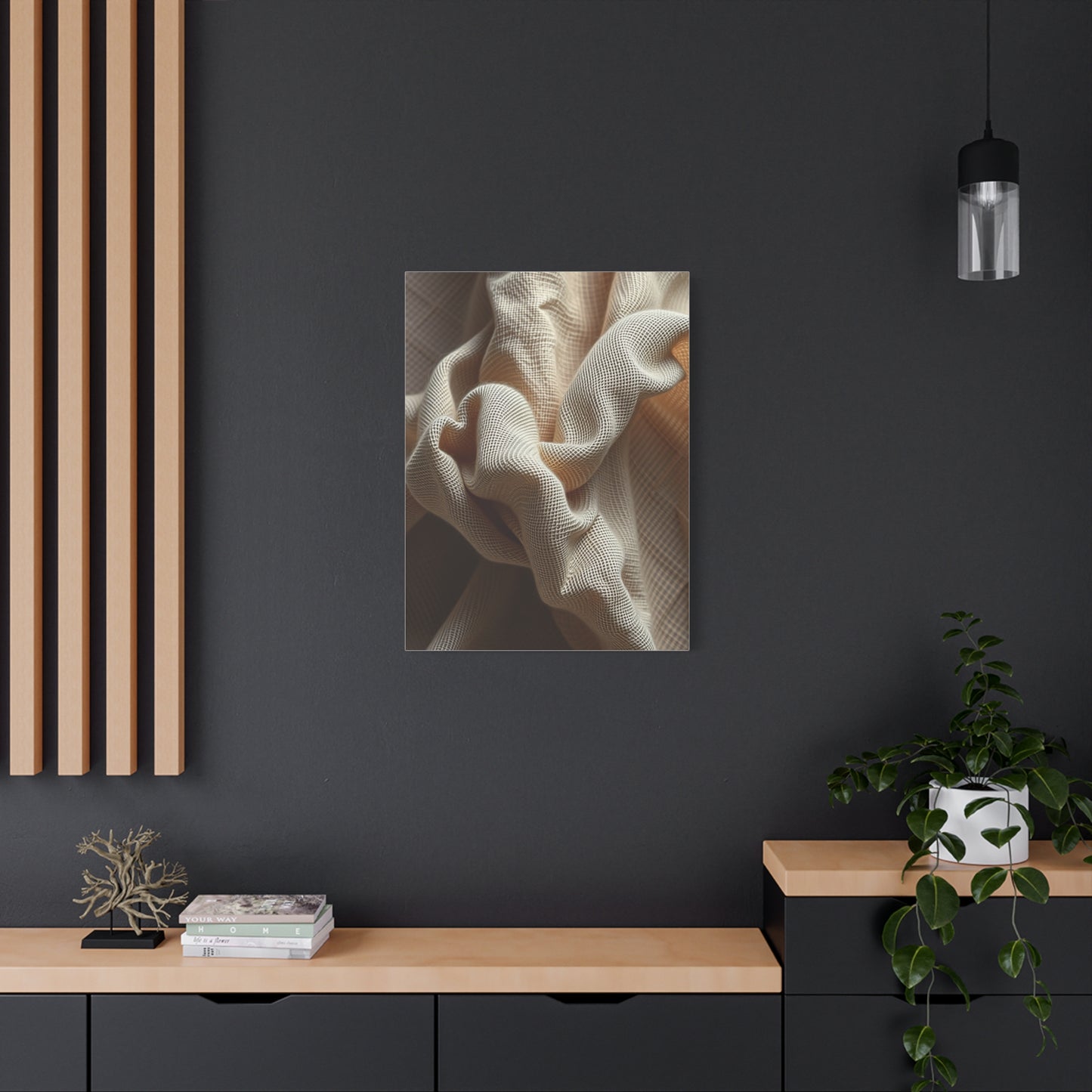 Supreme Taupe, Linen, and Gray Art Beautiful Collection Wall Art & Canvas Print