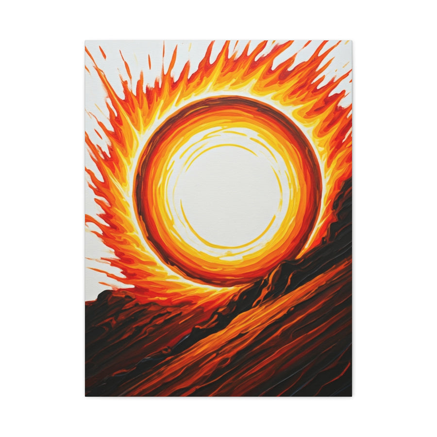 Solar Inferno Abstract Wall Art & Canvas Prints