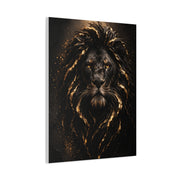 Black & Gold Lion Royal Portrait Wall Art & Canvas Print