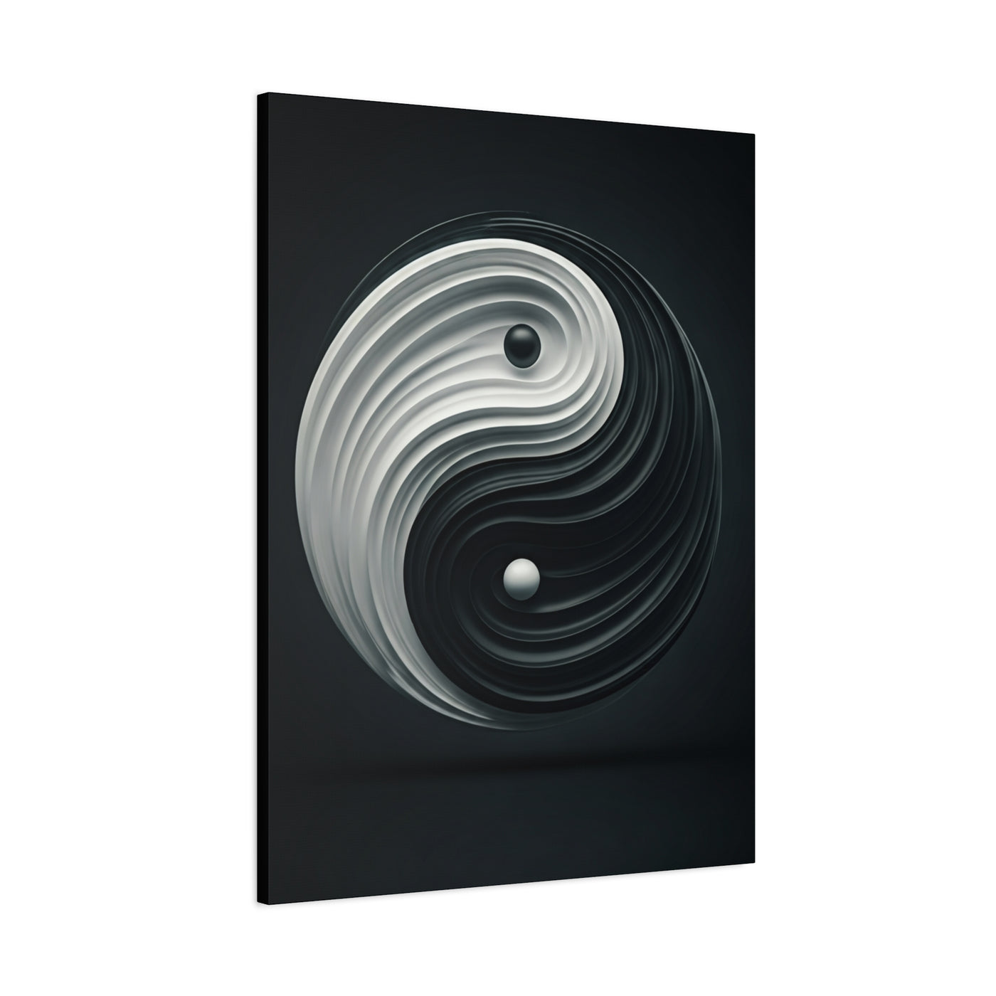 Monochrome Yin Yang Energy Wall Art & Canvas Prints