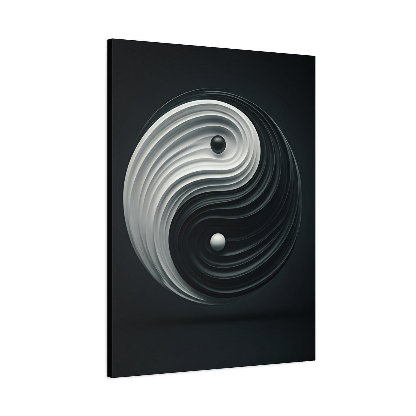 Monochrome Yin Yang Energy Wall Art & Canvas Prints