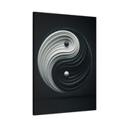 Monochrome Yin Yang Energy Wall Art & Canvas Prints