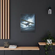 Stormbound Biplane Flight Wall Art & Canvas Prints