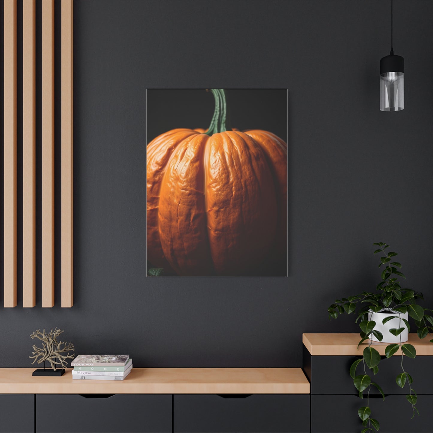 Regal Pumpkin Panorama wall art & canvas print