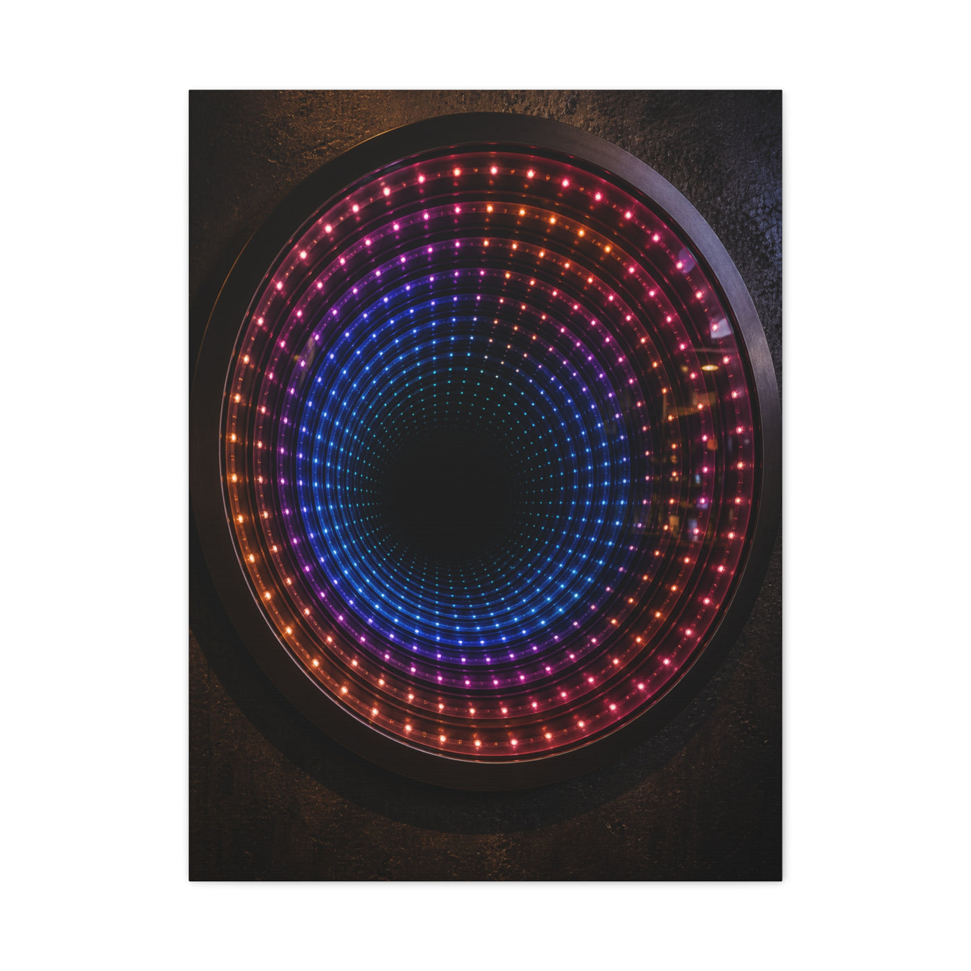Infinity Neon Tunnel Mirror Wall Art & Canvas Print