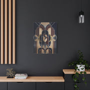 Neo-Deco Geometric Romance Composition Wall Art & Canvas Print