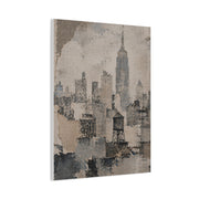 Vintage Empire State Skyline Study Wall Art & Canvas Print