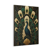 Art Deco Peacock Fan Composition Wall Art & Canvas Print