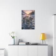 Alpine Dawn Wolf Pack Advance Wall Art & Canvas Print