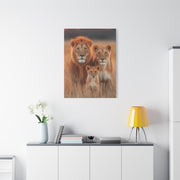 Lion Family Portrait Unity Wall Art & Canvas Print